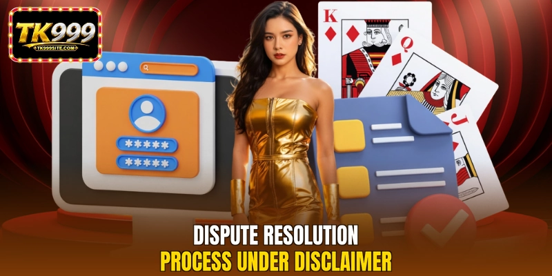 Dispute resolution process under disclaimer