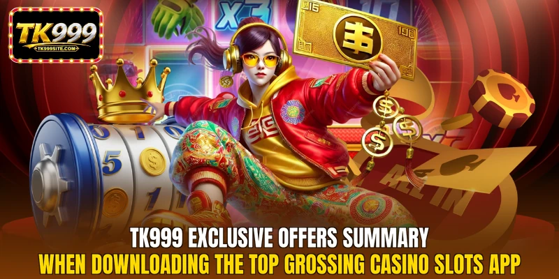 TK999 exclusive offers summary when downloading the top grossing casino slots app